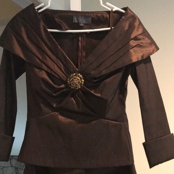 Brown Milla Bell Dress. - Picture 2 of 3